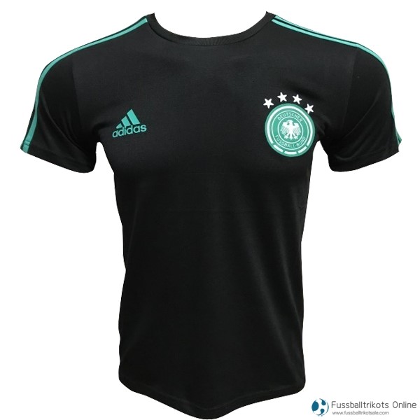 Deutschland Trikot Trainingsshirt 2018 Schwarz Grün Fussballtrikots Günstig